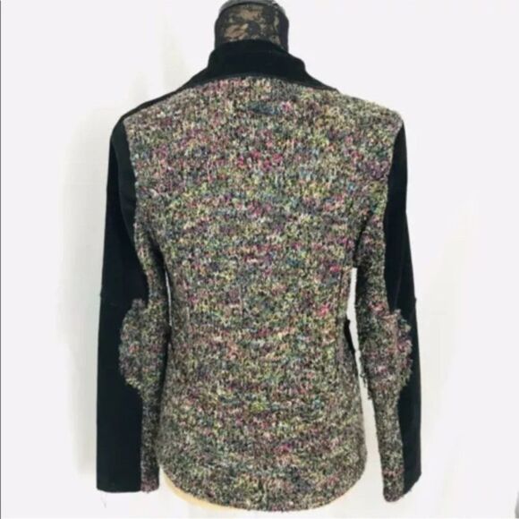 One Girl Who Jacket Med Black Microcord Cardigan Jacket Y - Picture 11 of 11